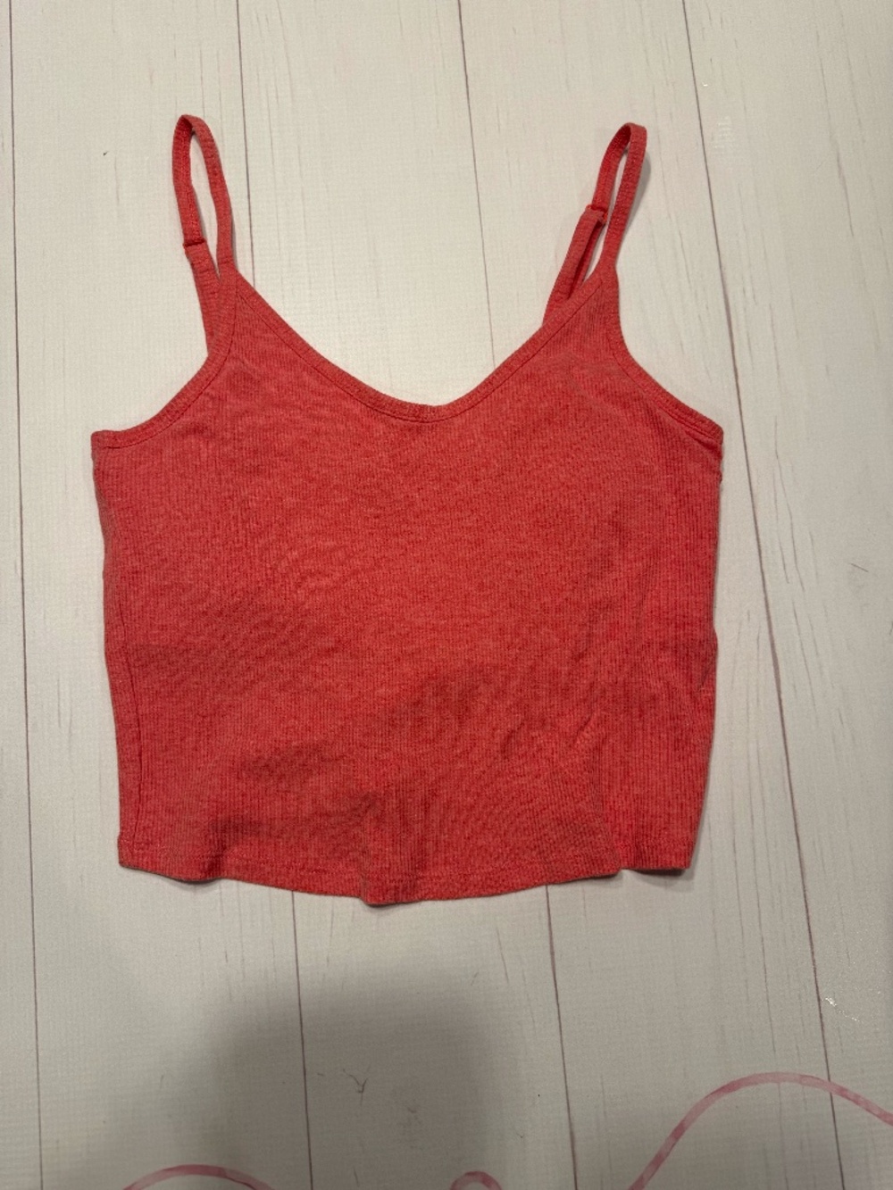 Victoria's Secret PINK ribbed V-Neck Cami Size Small